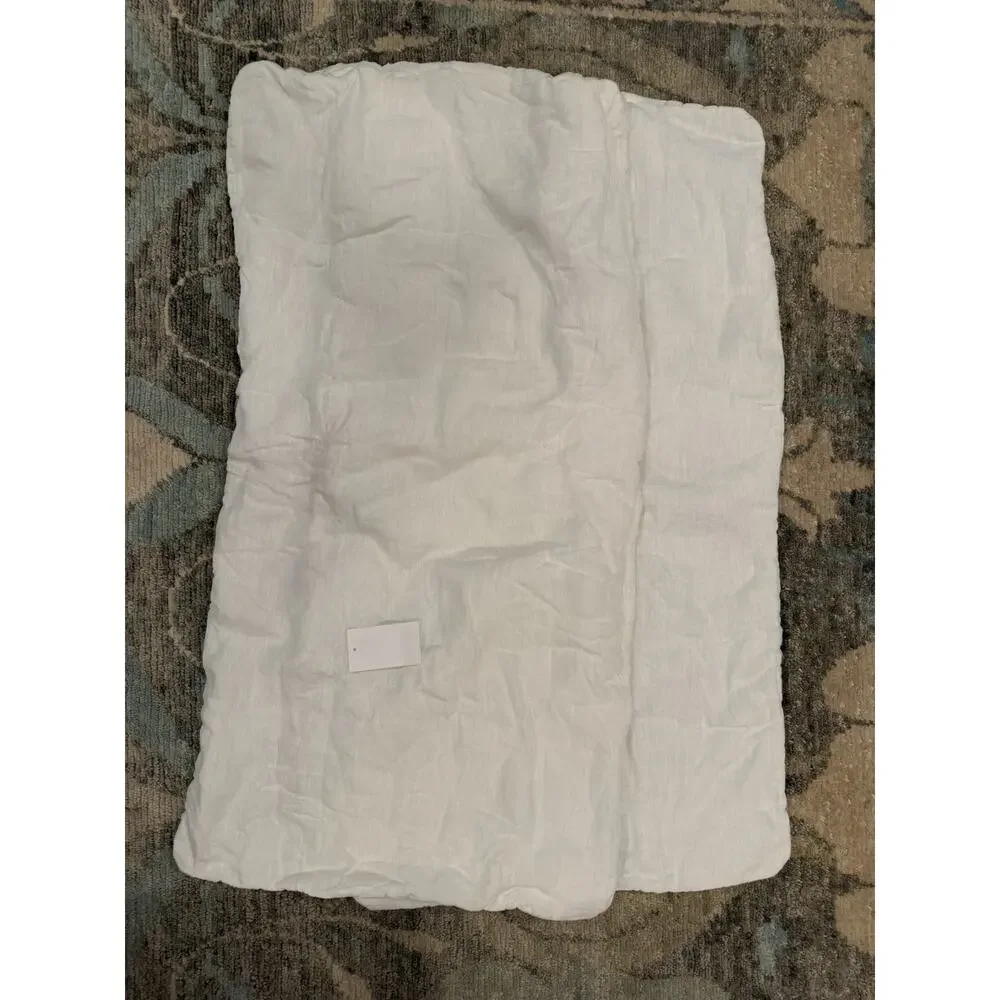 Parachute Set Of 2 Linen Everyday Shams White King Sz NWT $160